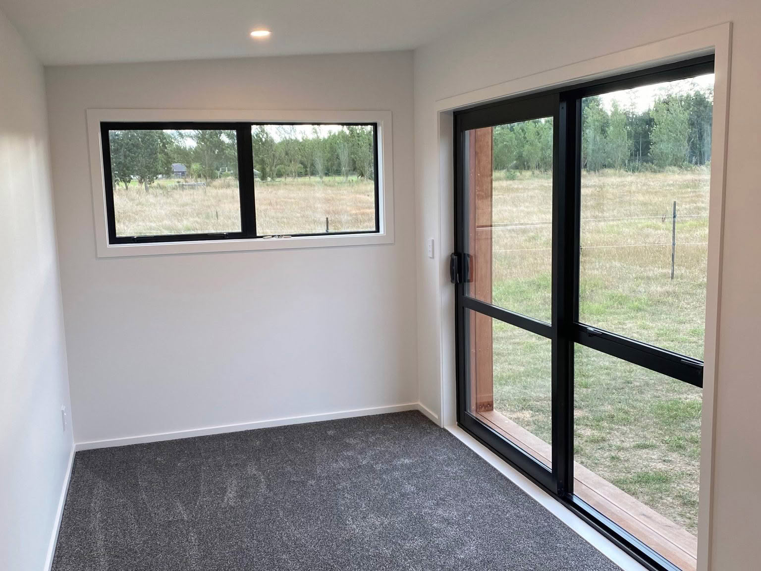 Interior of Cube 13SQM rental cabin